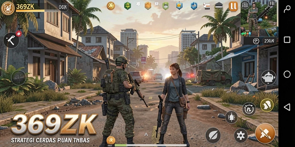 Tampilan gameplay menarik dari 369ZK dengan strategi taktis.