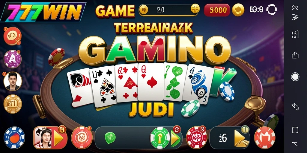 Screenshot gameplay Domino 777WIN yang menarik dan interaktif.