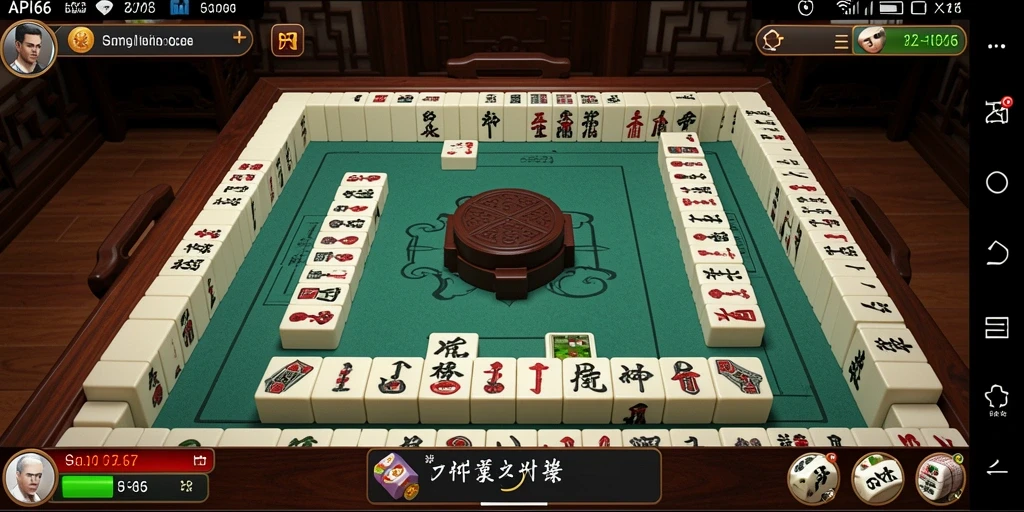 Tampilan gameplay Mahjong yang menarik di API66.