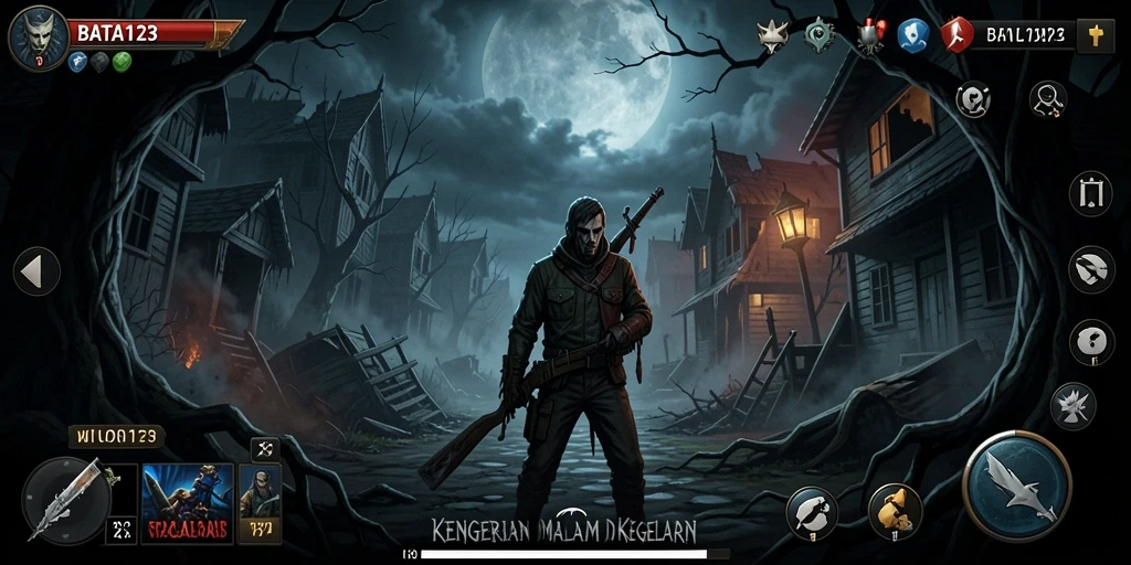 Tangkapan layar menampilkan momen menegangkan dalam gameplay BATA123.