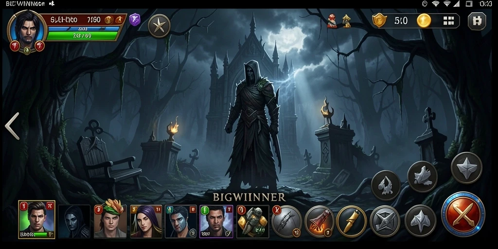 Gameplay mencekam di BIGWINNER dengan suasana horor yang nyata.
