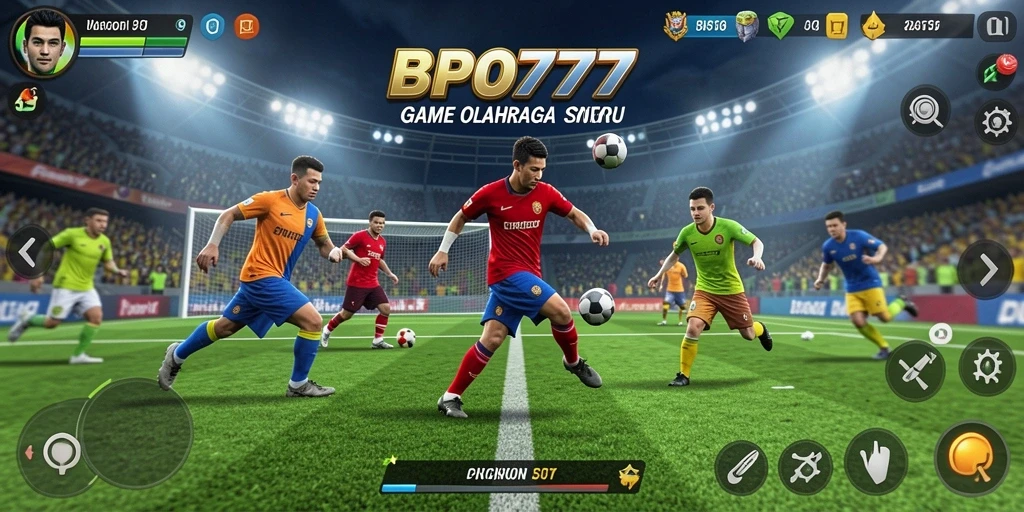 Tampilan gameplay BPO777 yang menarik dan penuh aksi olahraga.