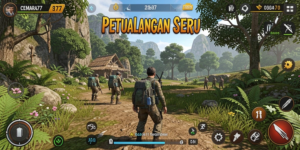 Gameplay CEMARA77 menunjukkan aksi petualangan yang menegangkan dan grafis luar biasa.