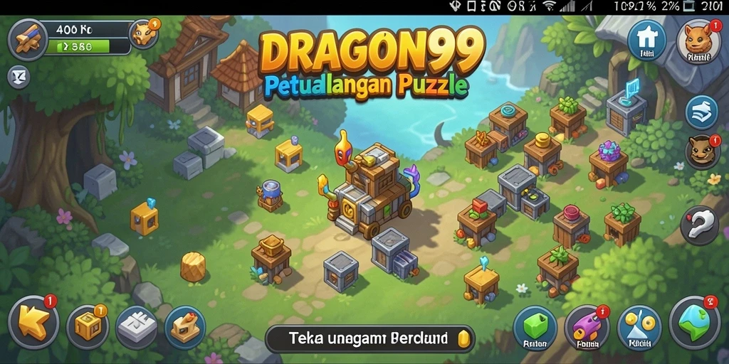 Tampilan gameplay seru di DRAGON99 dengan tantangan teka-teki yang menarik.