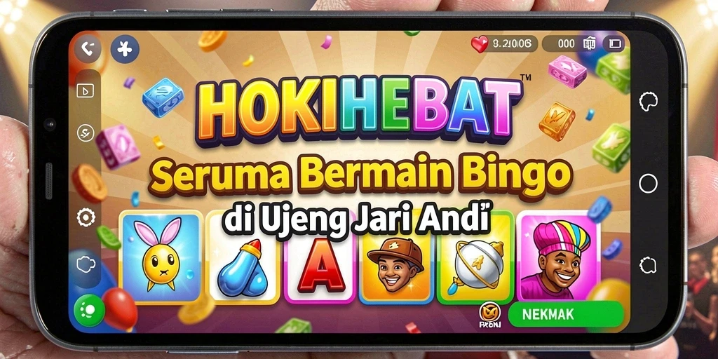 Tampilan gameplay HOKIHEBAT, seru dan penuh warna.