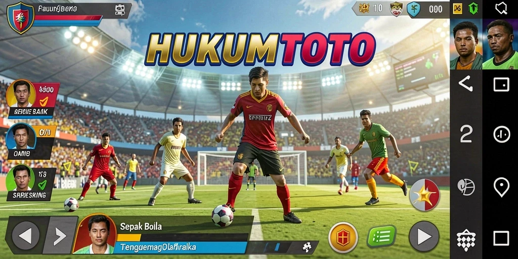 Tampilan gameplay unik dari HUKUMTOTO dengan grafis yang mengesankan.