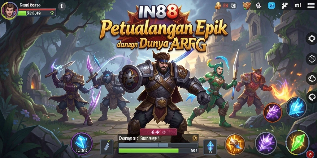 Screenshot menampilkan aksi epik dalam gameplay ARPG IN88.