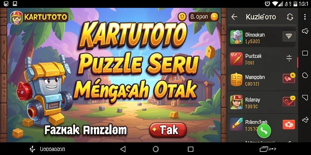 Screenshot utama KARTUTOTO menampilkan gameplay puzzle yang seru.