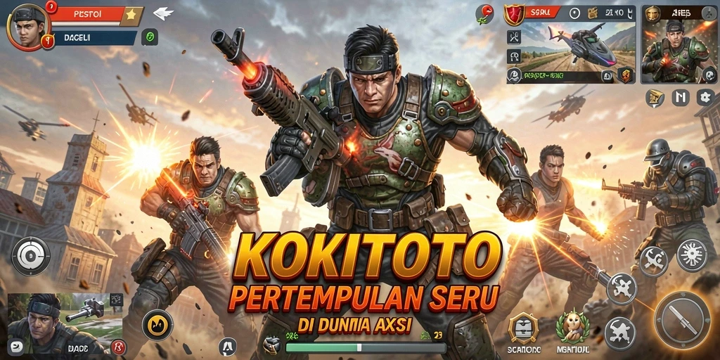 Tangkapan layar menampilkan aksi mendebarkan dalam KOKITOTO.