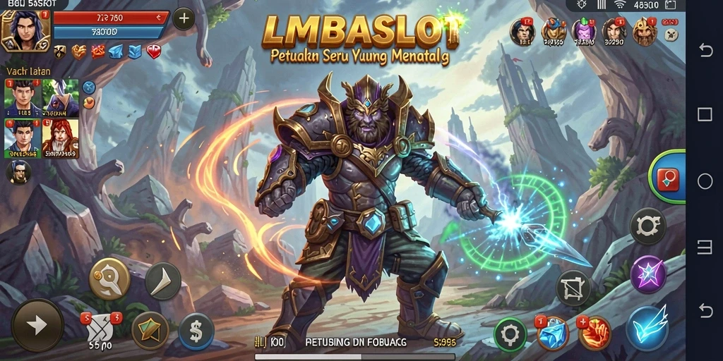 Gameplay LMBASLOT yang seru dan penuh aksi di dunia petualangan.