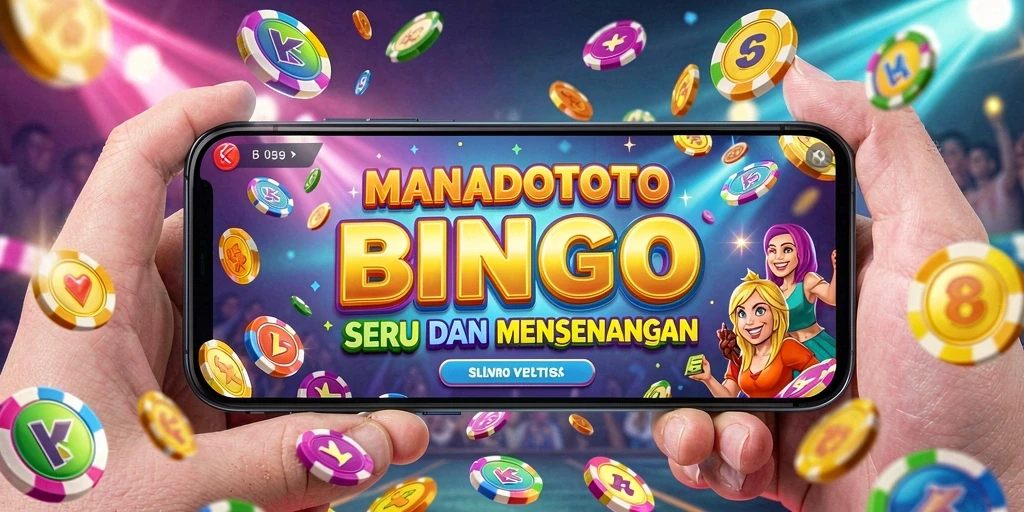 Screenshots dari gameplay seru di MANADOTOTO, permainan Bingo yang menarik.