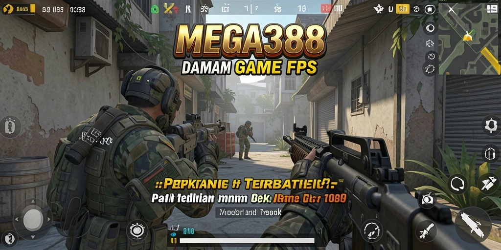 Tampilan gameplay seru dari MEGA388 dalam aksi FPS.