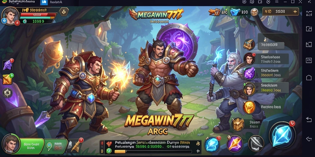 Tampilan gameplay MEGAWIN777 yang menarik dan penuh aksi.