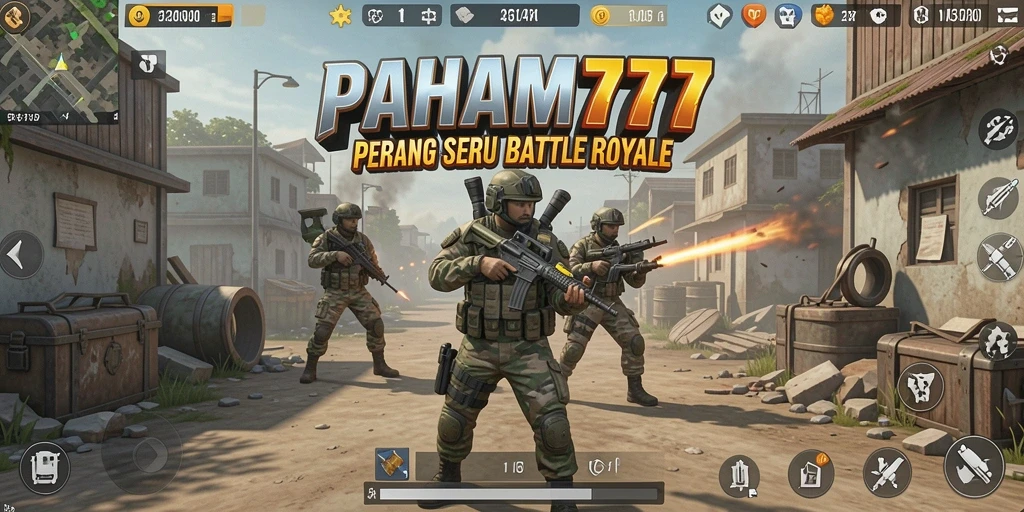 Tampilan gameplay menegangkan dalam <strong>PAHAM777</strong> saat pemain bertarung di arena.