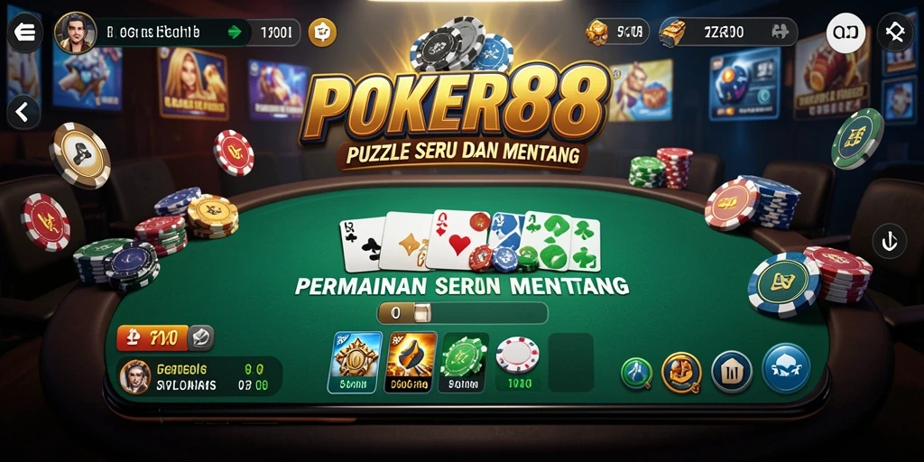 Menampilkan gameplay POKER88 yang menantang teka-teki Puzzle.