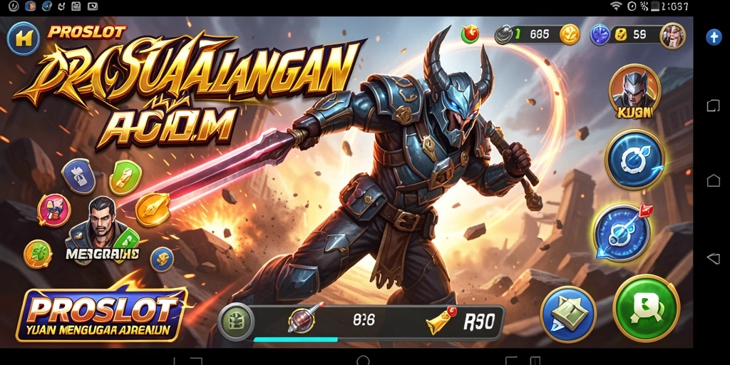Screenshot gameplay PROSLOT menampilkan aksi seru dan menegangkan.