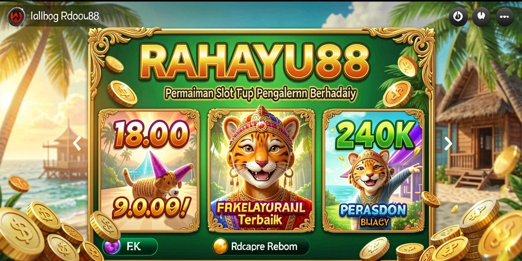 Tampilan gameplay menarik RAHAYU88 yang penuh warna.