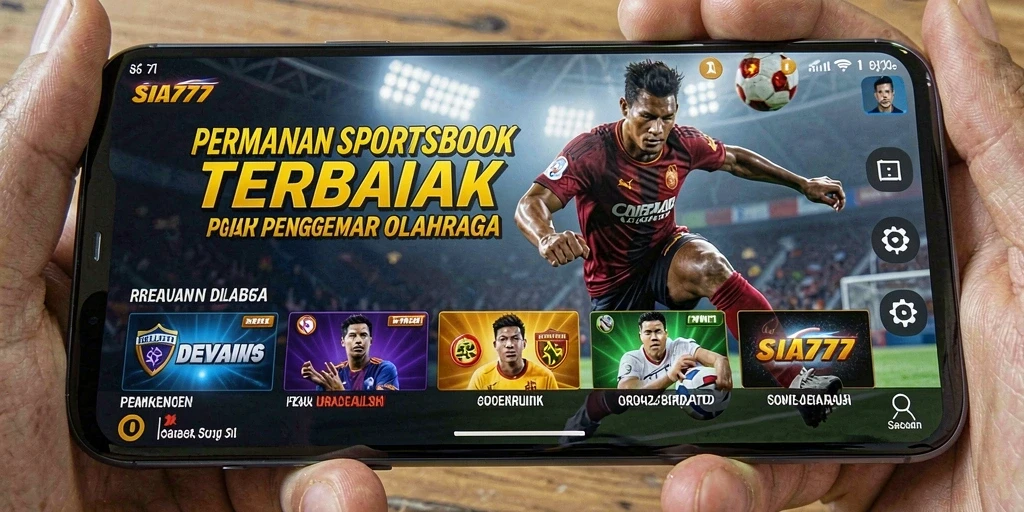 Tampilan antarmuka SIA777 dengan event olahraga dan taruhan.