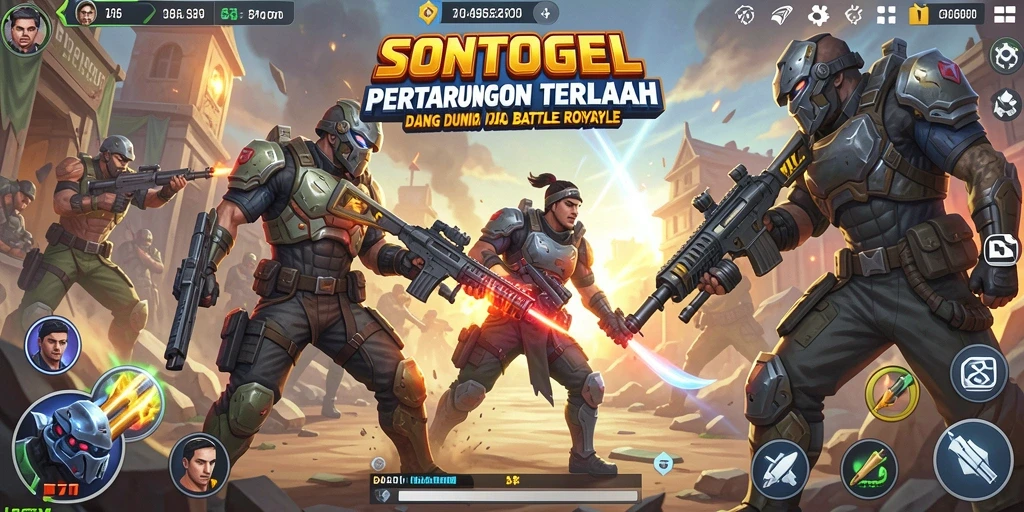 Tampilan menarik permainan Battle Royale di SONTOGEL.