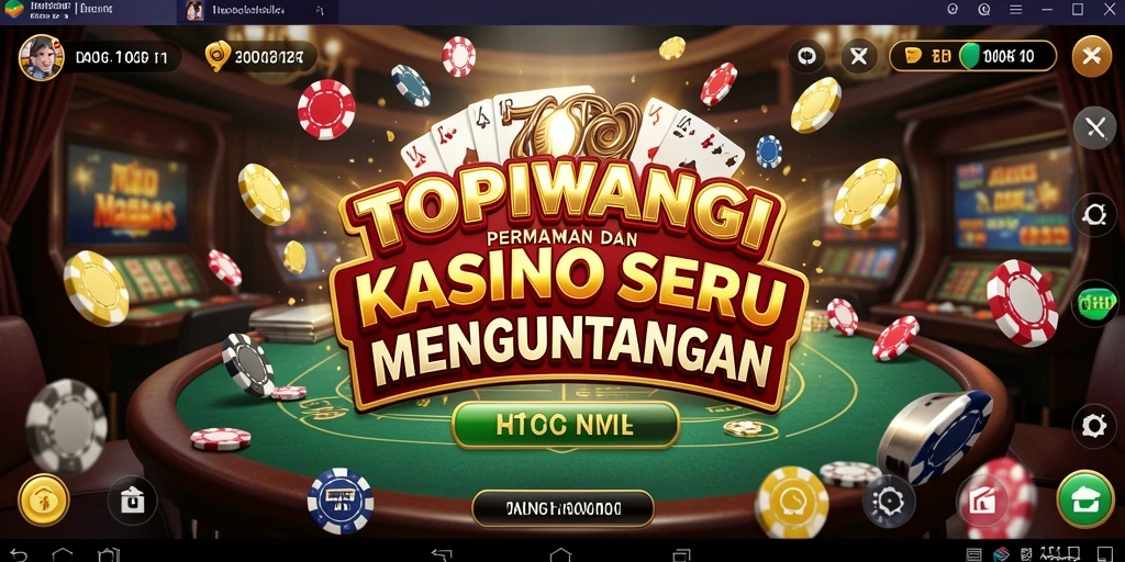 Tampilan menarik gameplay Kasino dalam aplikasi TOPIWANGI.